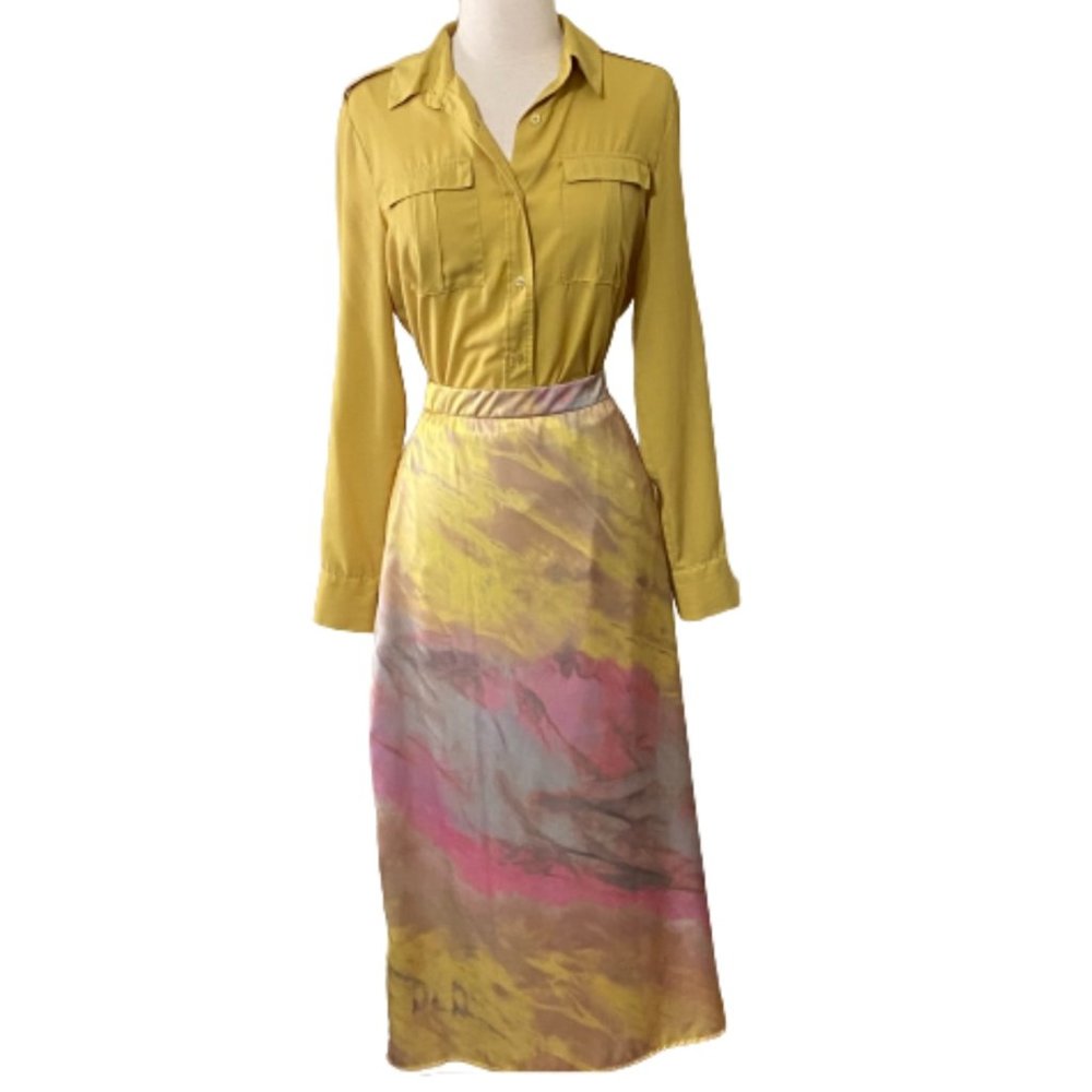 NWOT Versona Tie Dye Midi Skirt Size Small